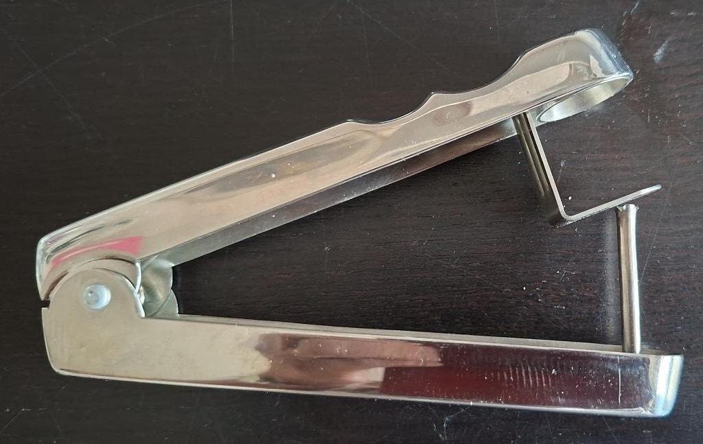 Kersen- of olijvenontpitter., Overige typen, Zilver, Ophalen of Verzenden, Zo goed als nieuw