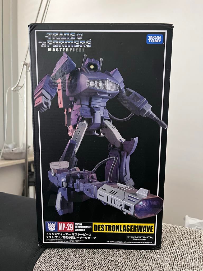 Transformers Masterpiece MP-29 Destron Laserwave Shockwave, Verzamelen, Transformers, Overige generaties, Ophalen of Verzenden