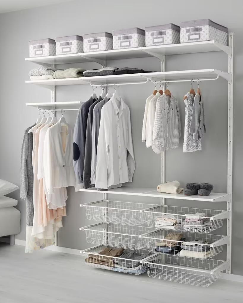 Ikea kledingkastcombinatie, Met plank(en), Gebruikt, 200 cm of meer, 150 tot 200 cm