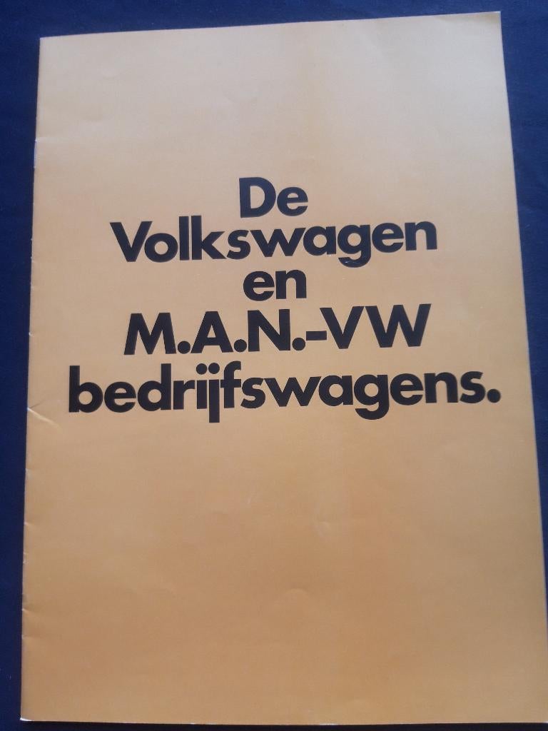 folder Volkswagen en M.A.N.-VW bedrijfswagens 1989 – NL, Ophalen of Verzenden, Zo goed als nieuw, Volkswagen