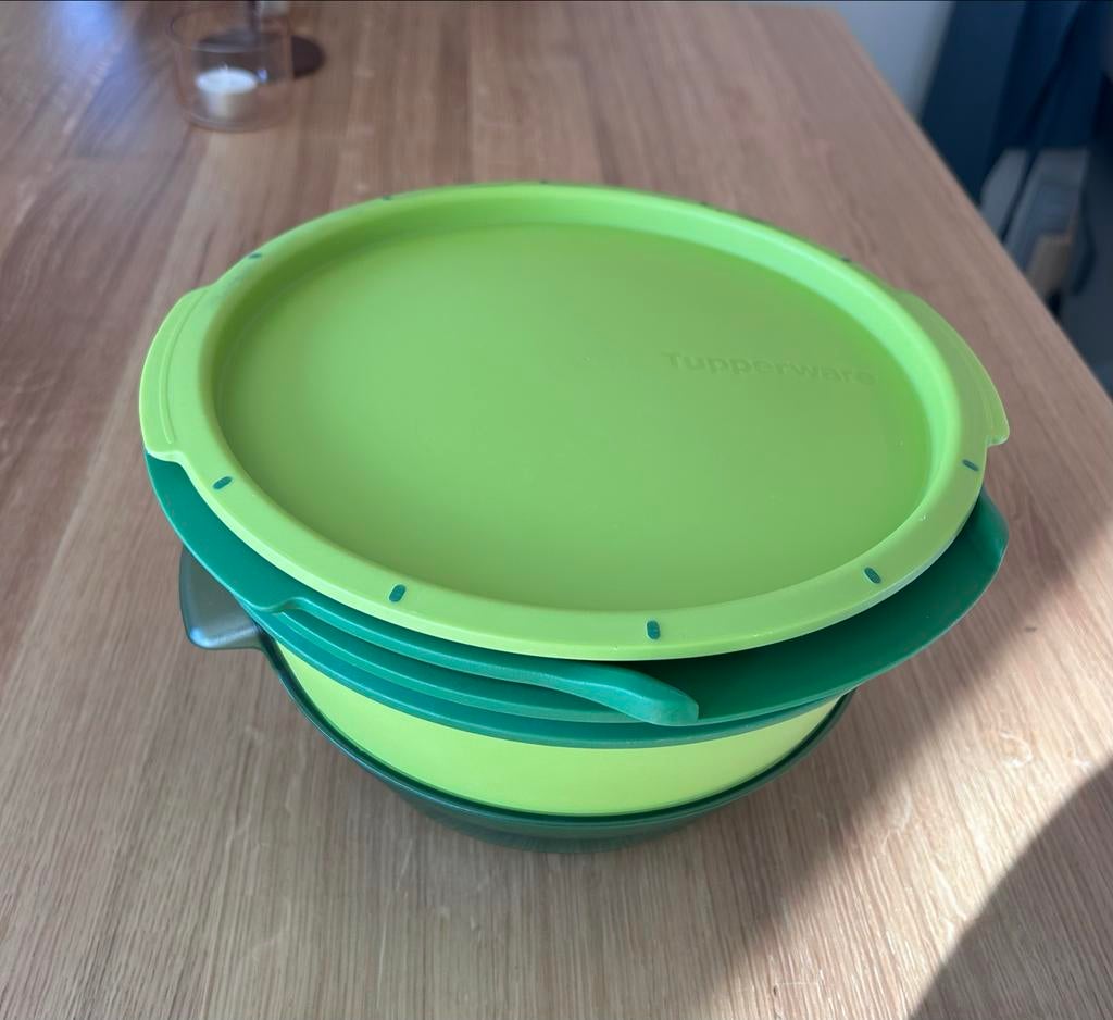 Tupperware micro gourmet stomer, Ophalen of Verzenden, Gebruikt, Groen, Overige typen