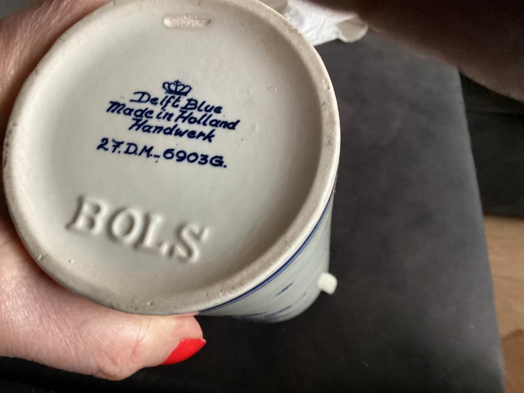 Bols fles, Verzamelen, Ophalen of Verzenden, Gebruikt, Porselein