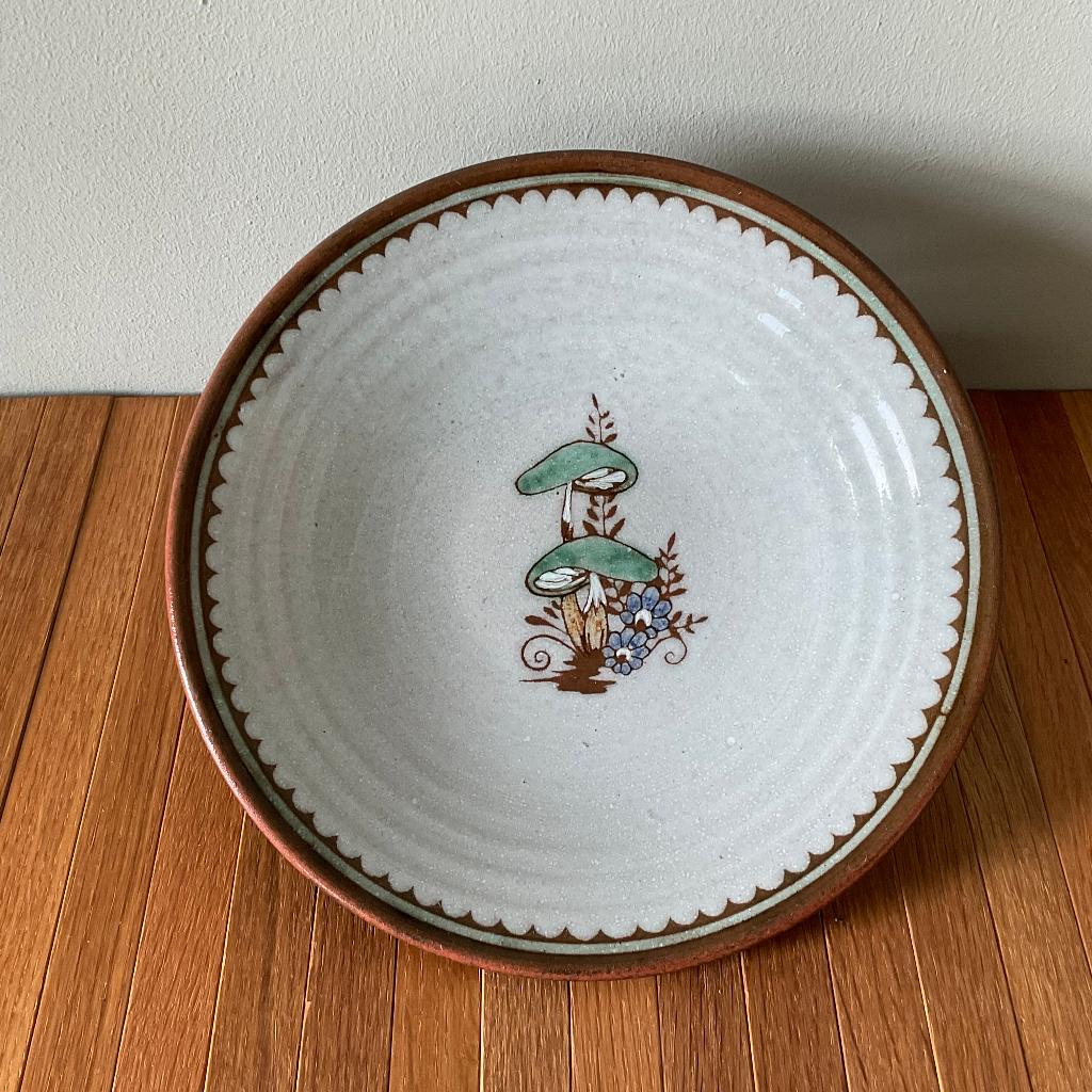 AmHa schaal met paddenstoelen, vintage aardewerk, jaren '50, Ophalen of Verzenden