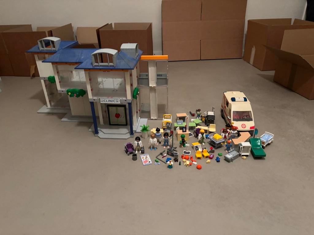 Playmobil ziekenhuis, Ophalen, Gebruikt