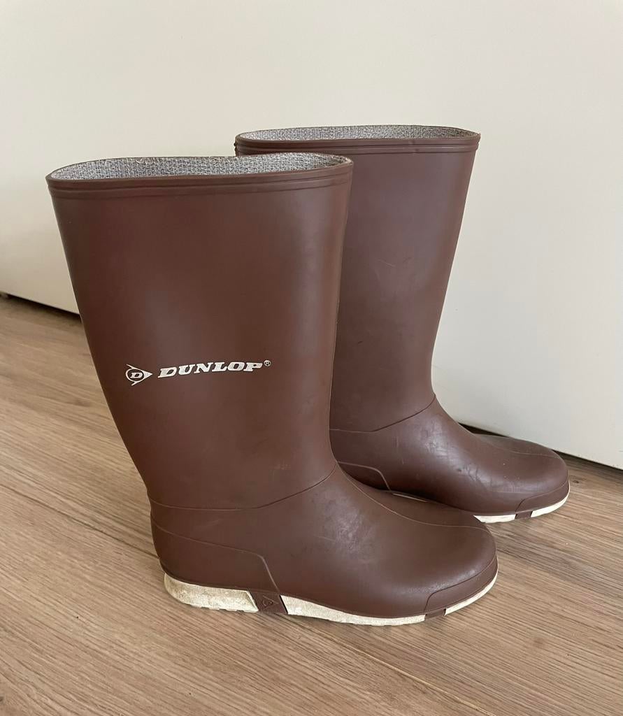Dunlop regenlaarzen maat 33 - z.g.a.n. - laarzen kind, Jongen of Meisje, Ophalen of Verzenden, Laarzen, Zo goed als nieuw