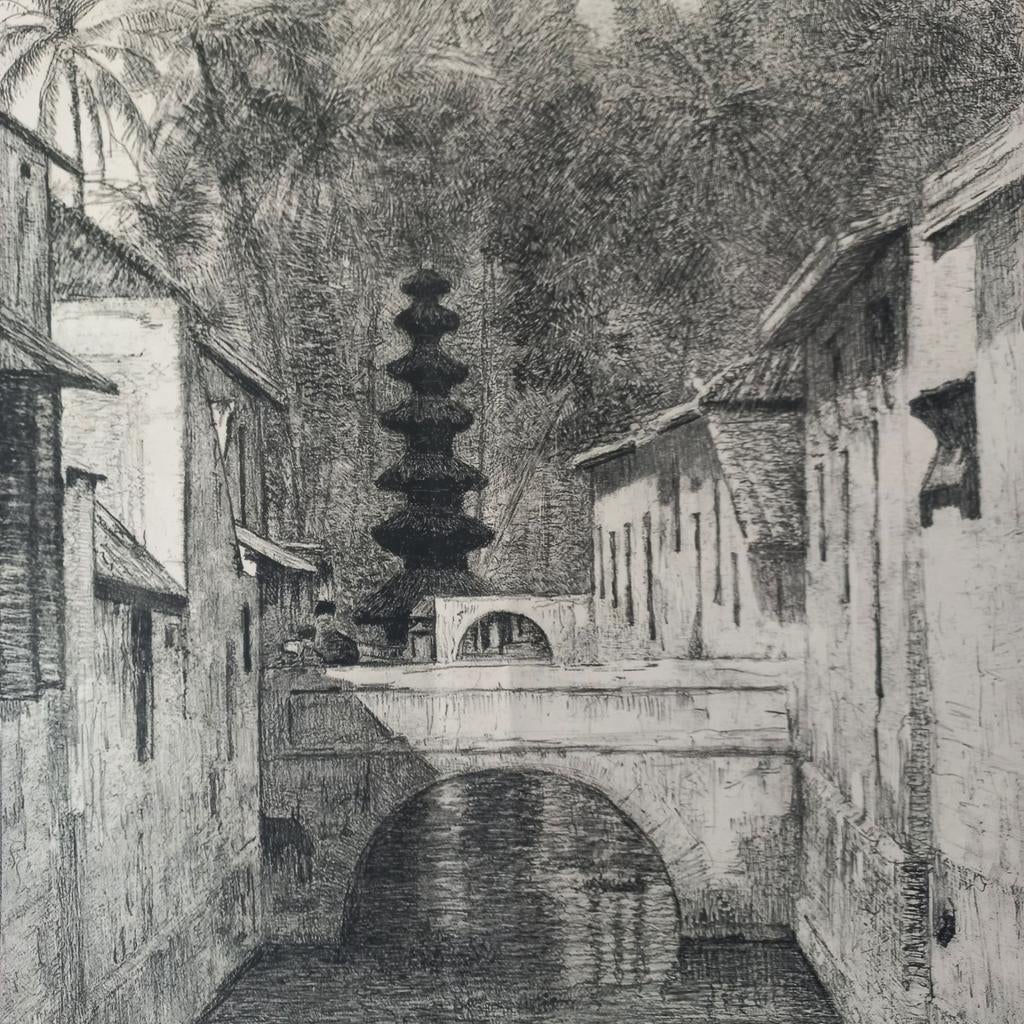 Willem Dooijewaard - Landschap op Bali, Ophalen of Verzenden