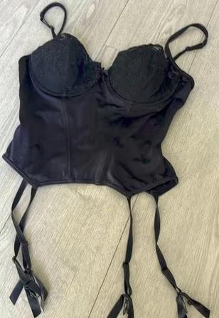 Corset 85b met jarretelhouders, Ophalen of Verzenden, Zwart, Body of Korset