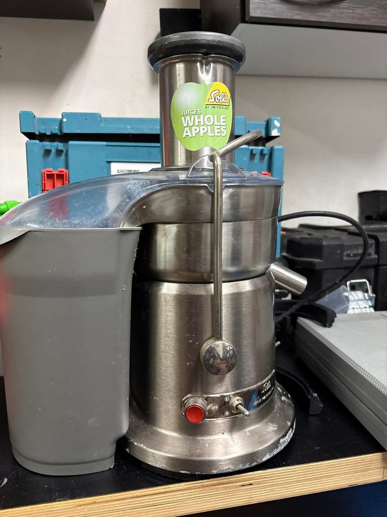 Solis Juice Fountain Pro - hele appels, Ophalen of Verzenden, Gebruikt, Elektrisch, Sapcentrifuge