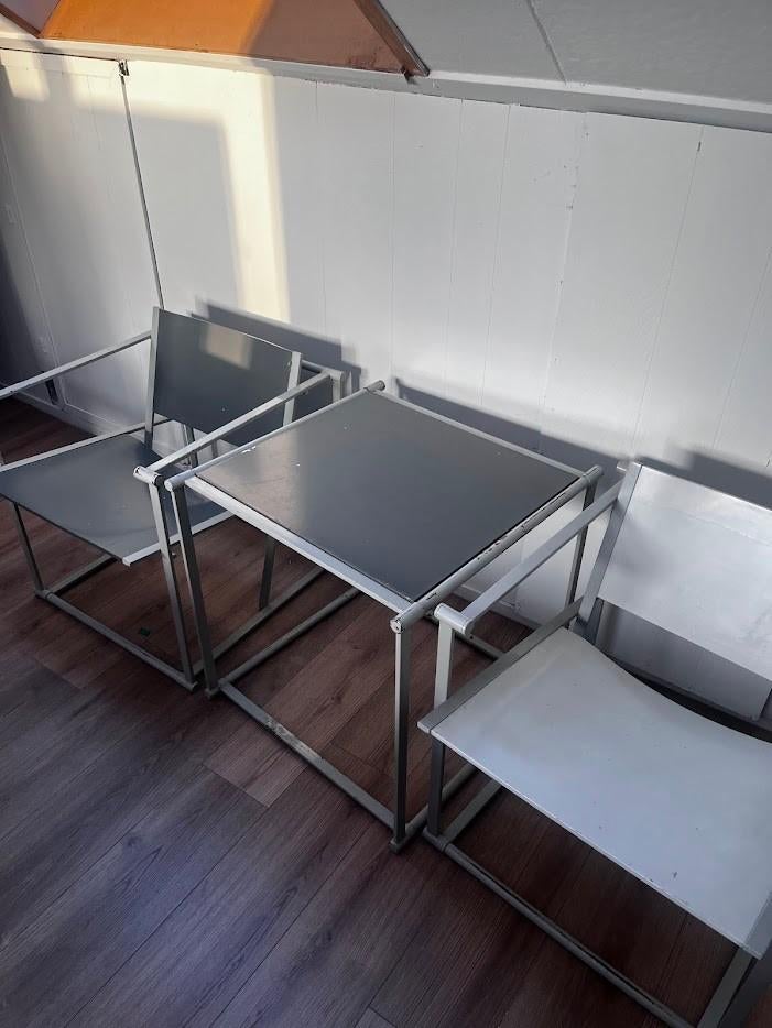 Vintage Pastoe FM60 (Van Beekum) – 2 stoelen + tafeltje, Ophalen