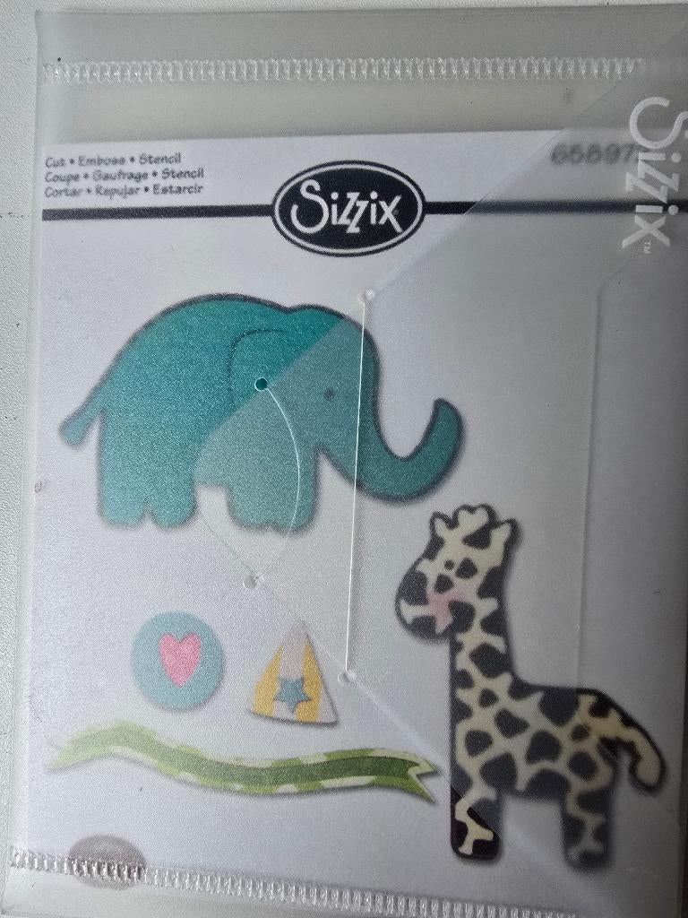 Sizzix dies olifant en giraf, Ophalen of Verzenden, Nieuw, Natuur, Pons of Mal