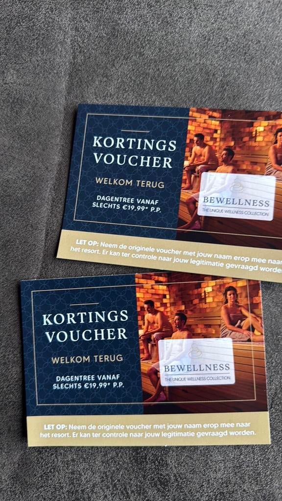 Bewellness Wellness kortingskaart aanbieding actie, Twee personen, Kortingsbon, Spa of Sauna