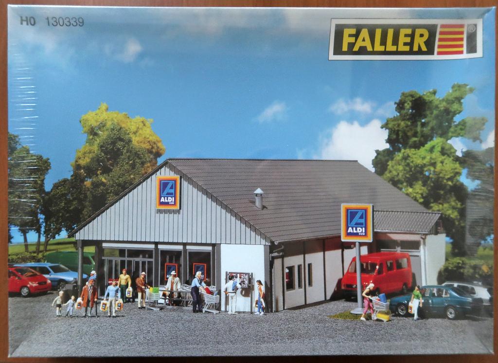 Faller Aldi HO nieuw nog in cellofaan, Overige merken, Gelijkstroom of Wisselstroom, Brug, Tunnel of Gebouw, Nieuw