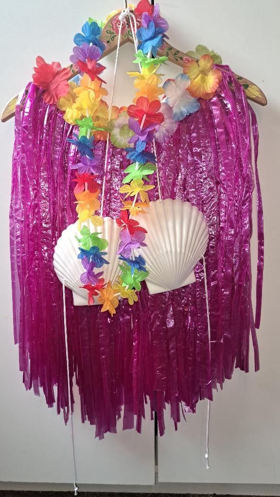 Leuke 3-delige Hawaii set (nieuw!) - one size, Verzenden, Nieuw, Overige thema's, Kleding