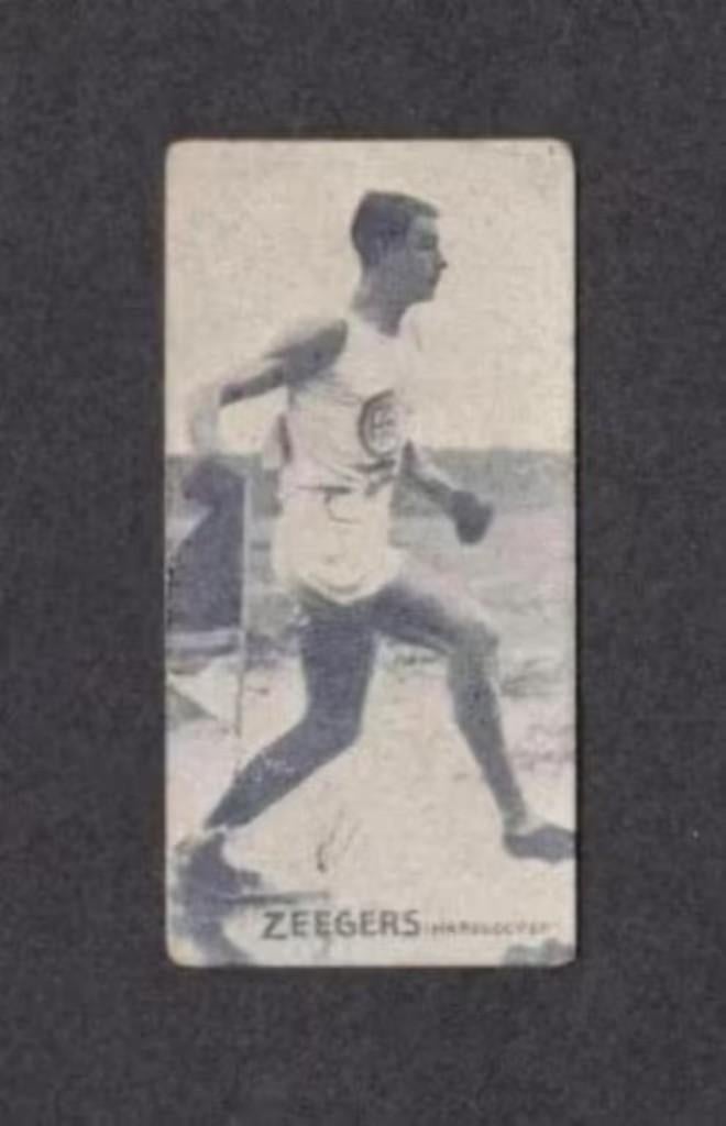 Sportplaatje Zeegers Atletiek Hardloper Jaren 20/30., Verzamelen, Overige Verzamelen, Ophalen of Verzenden, Zo goed als nieuw