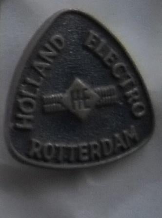 Pin - Holland Electro - Rotterdam, Ophalen of Verzenden, Zo goed als nieuw, Merk, Speldje of Pin