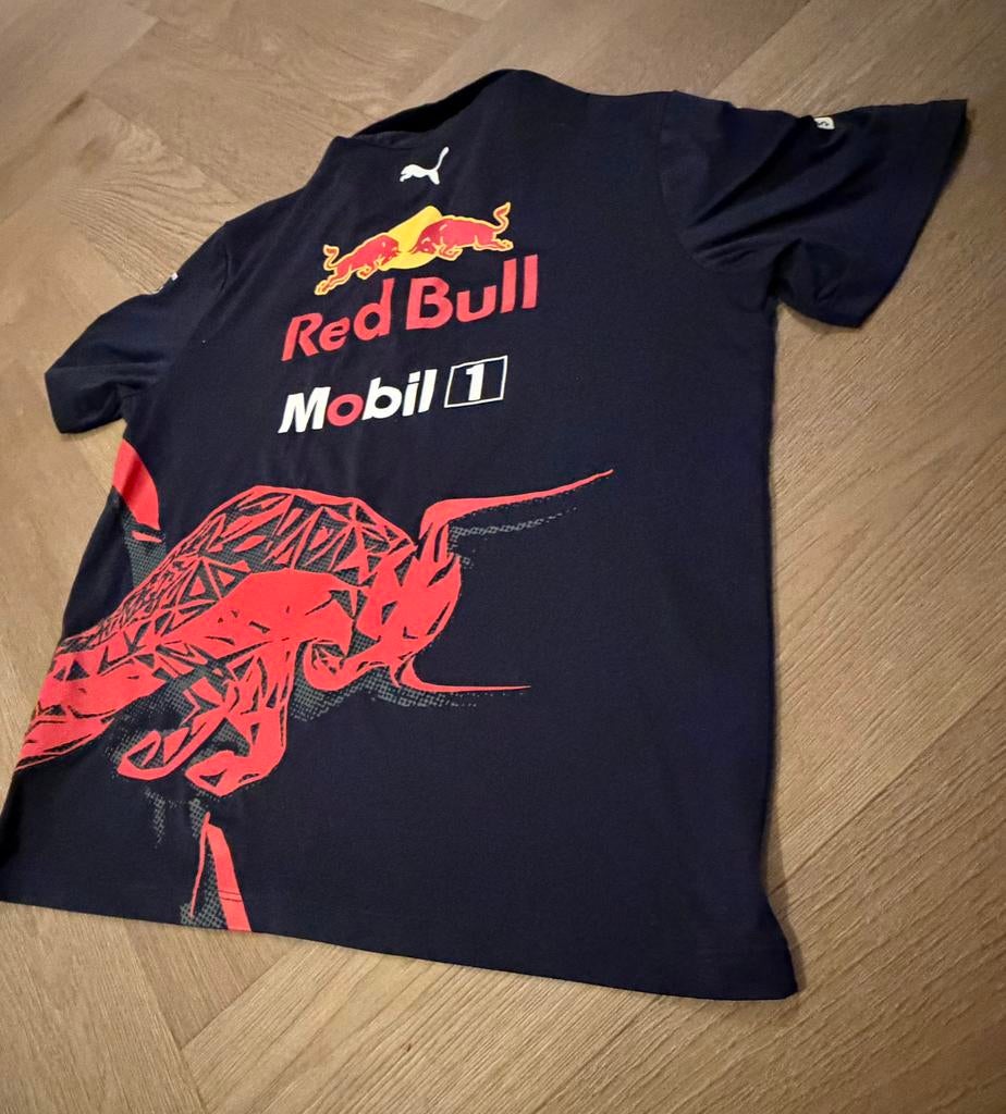 Red Bull Racing Polo Shirt - Puma - kind, Ophalen of Verzenden, Zo goed als nieuw, Overige maten, Blauw
