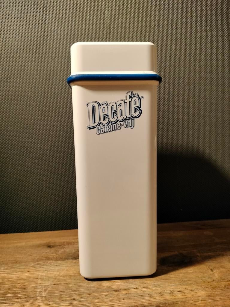 Vintage Douwe Egberts Décafé cafeine-vrij voorraadbus COPPIA, Ophalen of Verzenden