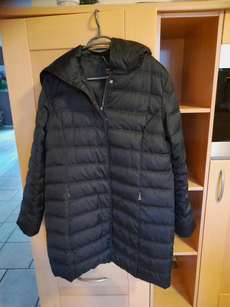 Zwarte winterjas van Maura Claudia Strater maat 42., Verzenden, Zwart, Maat 42/44 (L), Zo goed als nieuw