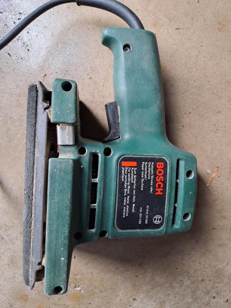 Bosch Schuurmachine, Ophalen of Verzenden, Gebruikt, Minder dan 600 watt, Vlakschuurmachine