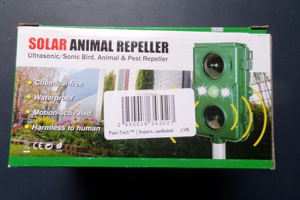 Pest-Tech Solar Animal Repeller - Vijverbewaking, Ophalen, Nieuw