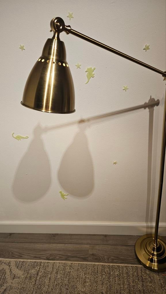 Ikea barometer goud grote vloerlamp, Ophalen, Zo goed als nieuw, 150 tot 200 cm