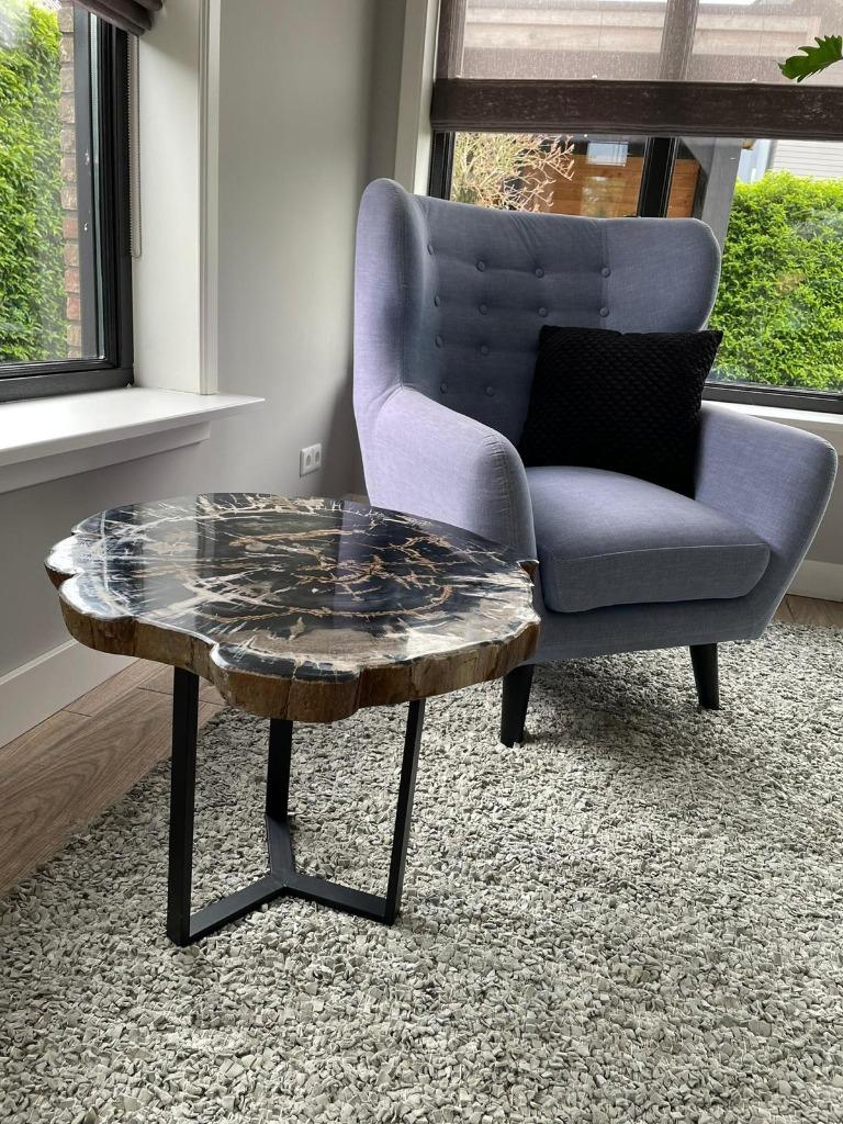 Versteend Hout Salontafels, Ophalen of Verzenden, Nieuw, Overige vormen, Metaal