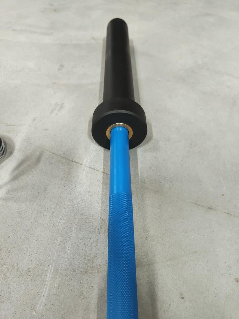 Blauwe 15kg Halterstang - Massiv, Sport en Fitness, Benen, -, -, Ophalen of Verzenden