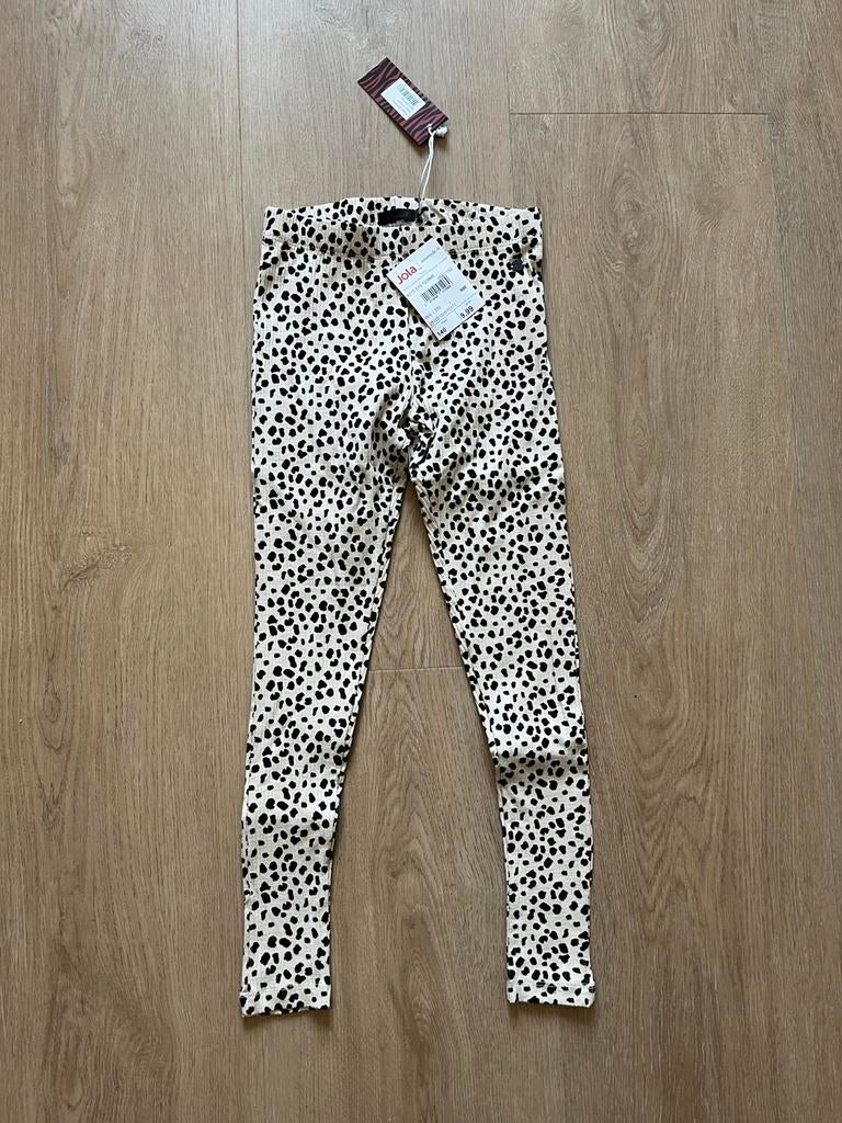Legging meisje wit met zwart maat 140 persival, Ophalen of Verzenden, Zo goed als nieuw, Meisje, Jurk of Rok