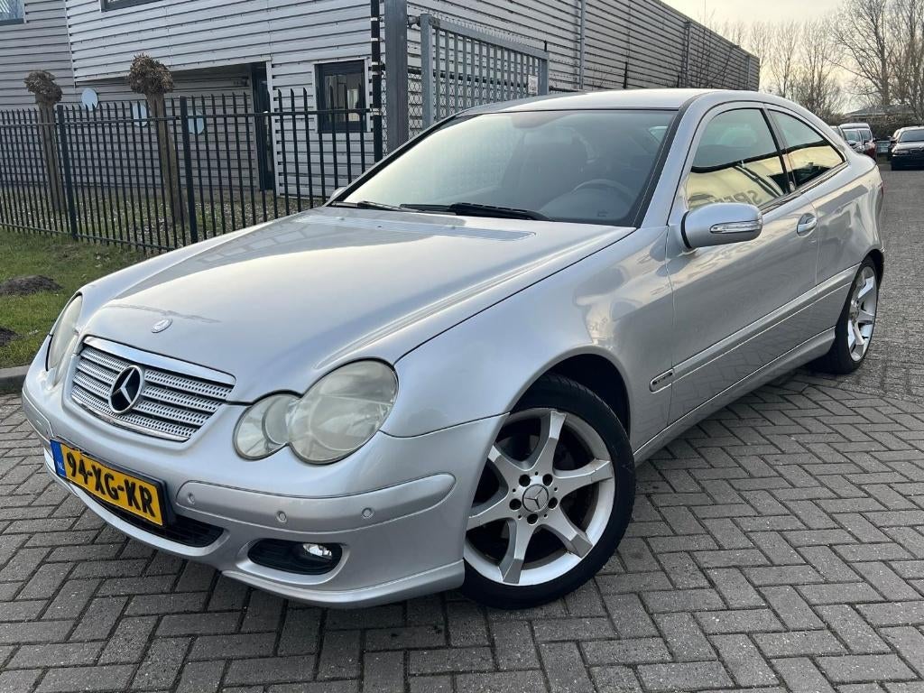 Mercedes-Benz C-Klasse 1.8 C180 Kompr Sportcoupe Automaat, Zwart, 4 stoelen, 1796 cc, Origineel Nederlands