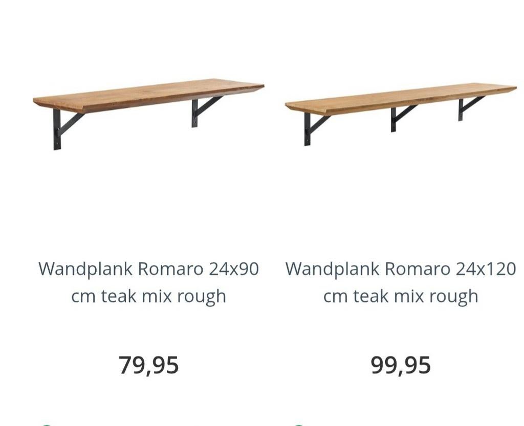2 Wandplanken van Pronto, Huis en Inrichting, Ophalen, Gebruikt