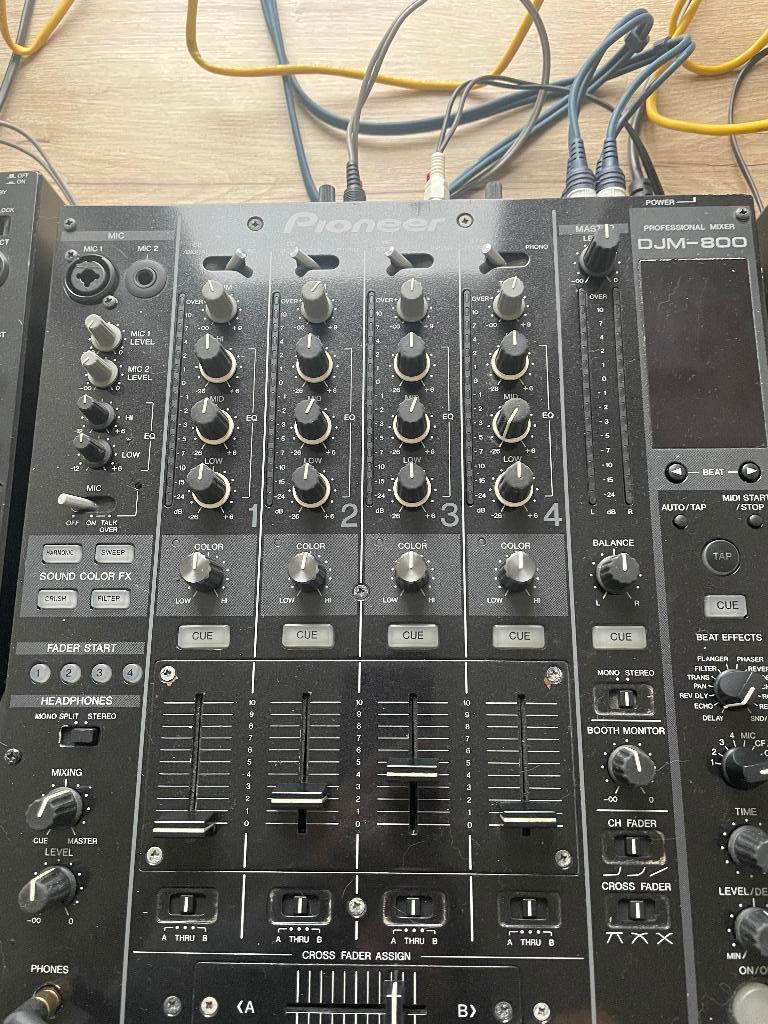 2x cdj 2000 met 800 djm mixer, Ophalen, Zo goed als nieuw, Pioneer