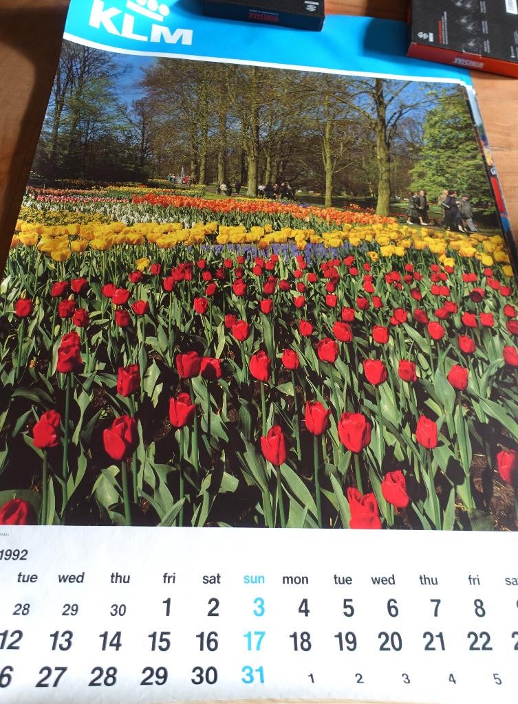 posters van KLM kalendar 1992, Verzamelen, Ophalen, A1 t/m A3, Film en Tv