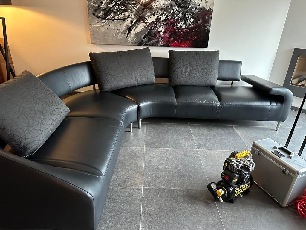 Montel en Natuzzi hoekbanken opvullen zie omschrijving, Metaal, 300 cm of meer, 75 tot 100 cm, Ophalen of Verzenden