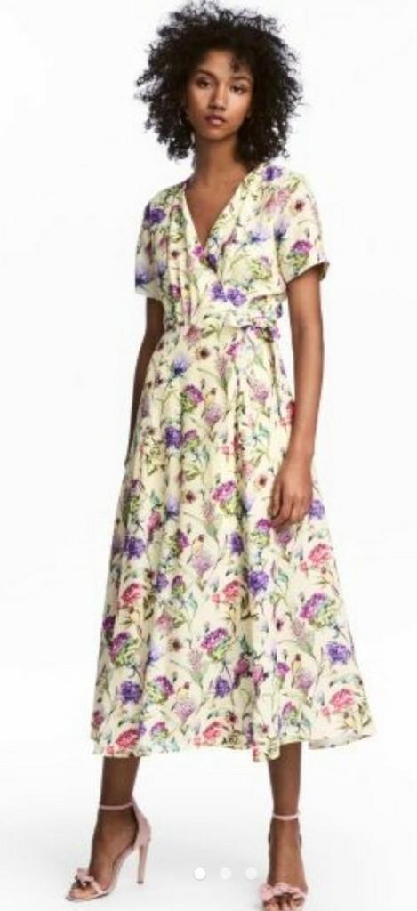 H&M Trend Kimono Midi Jurk - Maat 40, Maat 38/40 (M), Geel, Nieuw, Ophalen of Verzenden