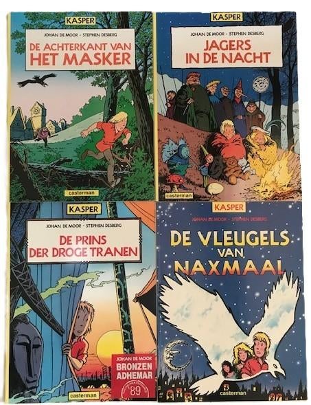 De Moor/Desberg Kasper 1-4 SC 1987 Casterman COMPLEET!, Complete serie of reeks, Nieuw, Ophalen of Verzenden, De Moor/Desberg