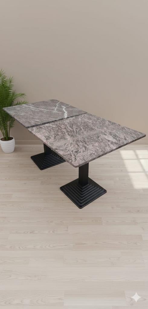 Marmeren horeca terras tafels, Ophalen of Verzenden, Gebruikt, Rechthoekig, Overige materialen