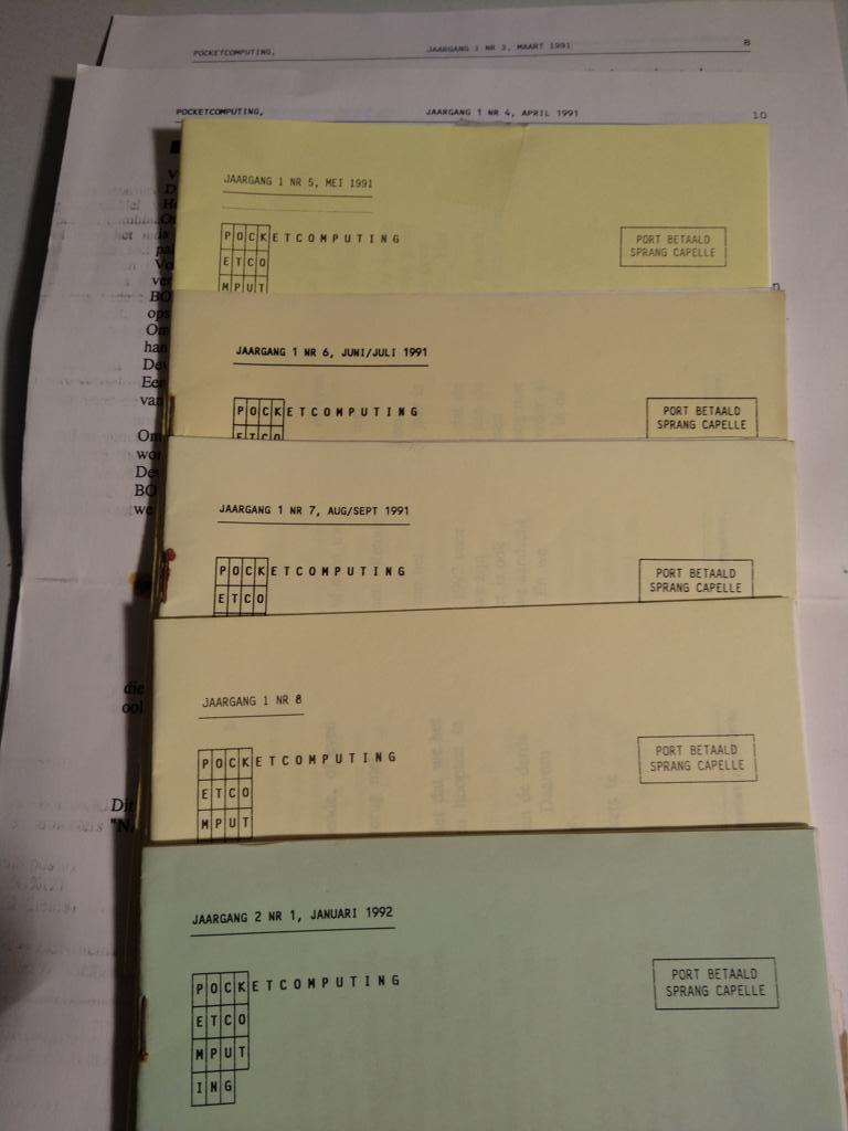 Pocketcomputing tijdschrift 1991-1992, Ophalen of Verzenden, Gebruikt, Overige systemen, Overige merken