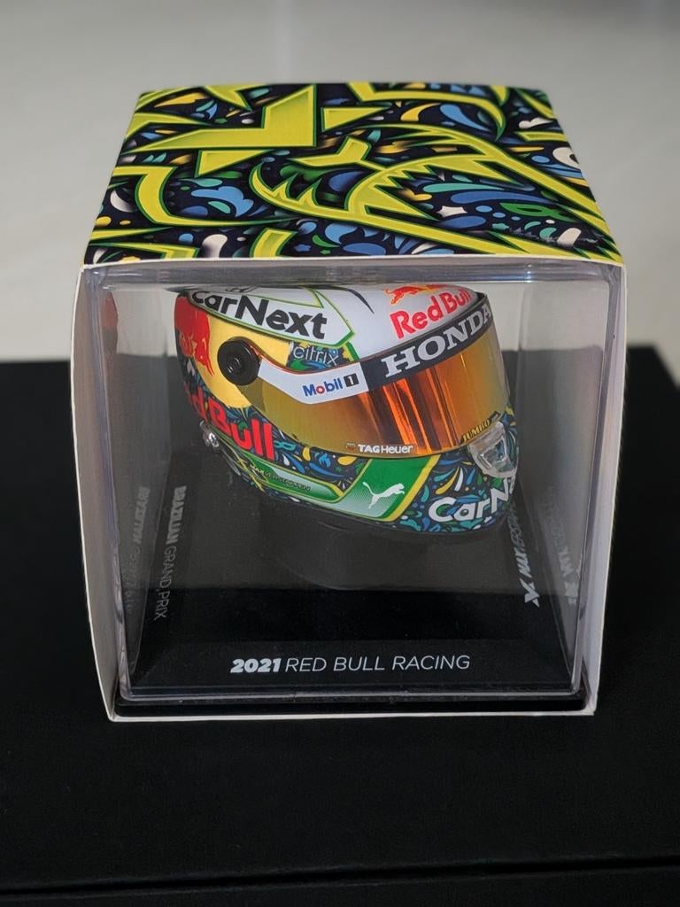 Max Verstappen Brazilian GP 2021 Helm 1:4, Verzamelen, Automerken, Motoren en Formule 1, Verzenden, Nieuw, Formule 1