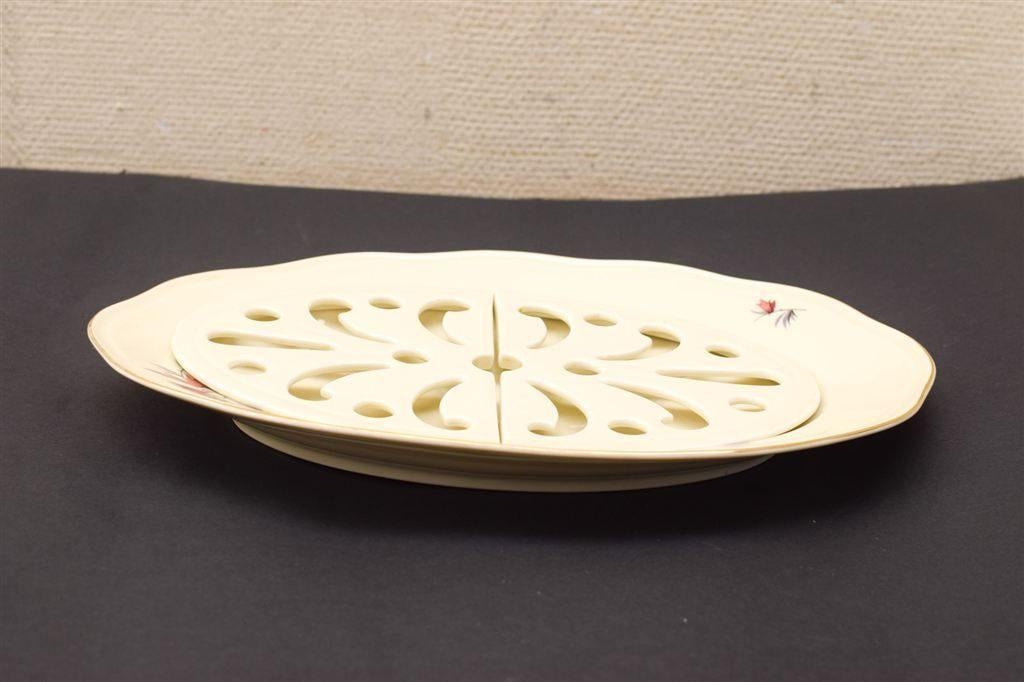 Pirkenhammer porseleinen Lekschaal/uitlekschaal 45692, Gebruikt, Ophalen of Verzenden, Bord(en), Wedgwood