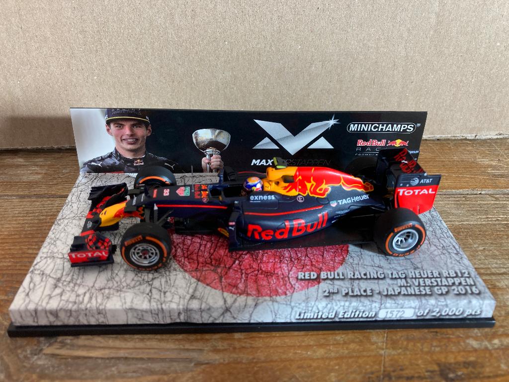 ✅ Max Verstappen 1:43 editie 13 2nd Place Japanse GP 2016, Verzamelen, Automerken, Motoren en Formule 1, Nieuw, Formule 1, Ophalen of Verzenden