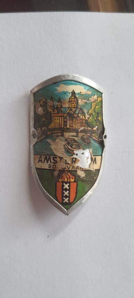 Wandelstok plaatje stocknagel schildje Amsterdam, Ophalen of Verzenden, Gebruikt
