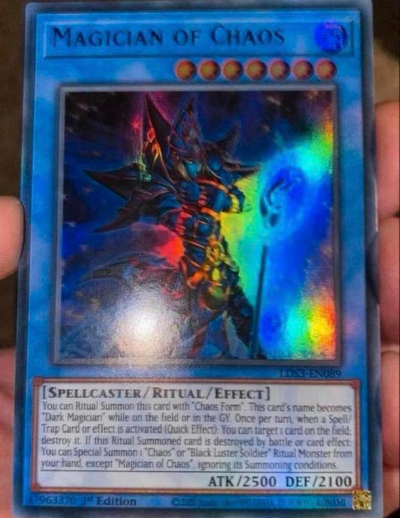 Yu-Gi-Oh! Magician of Chaos LDS3 1st Edition M/NM !, Hobby en Vrije tijd, Verzamelkaartspellen | Yu-gi-Oh!, Ophalen of Verzenden
