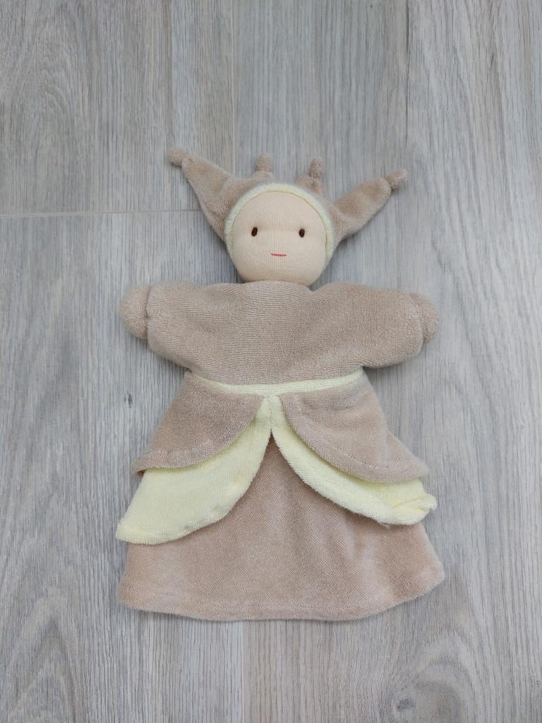 Knuffel handpop Peppa pop prinses tut meisje bruin K9819, Ophalen of Verzenden, Zo goed als nieuw