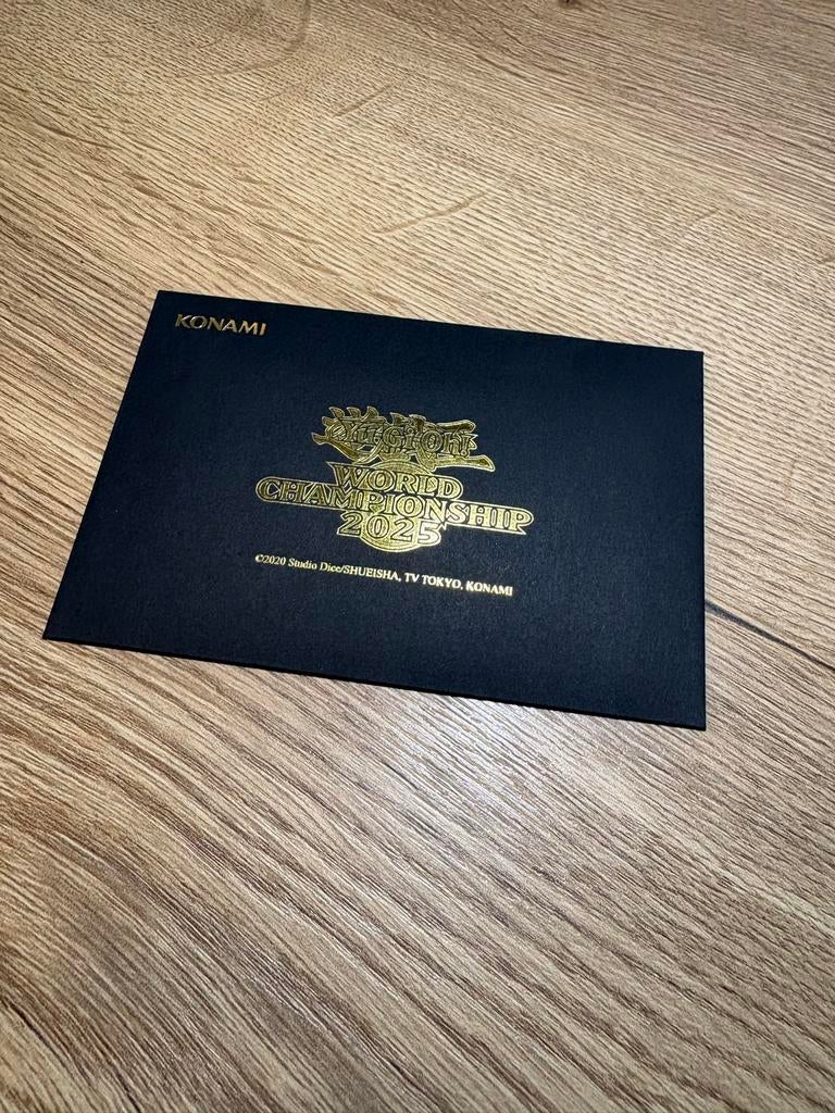 envelop van het Yu-Gi-Oh! Wereldkampioenschap 2025, Ophalen of Verzenden, Nieuw, Starterdeck, Foil