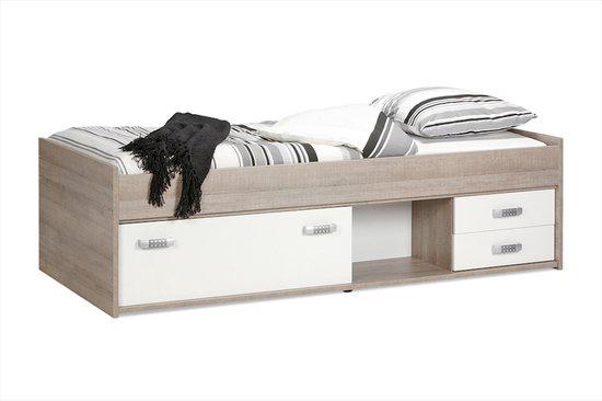 Kajuitbed Pep, Ophalen, 85 tot 100 cm, Gebruikt, Matras