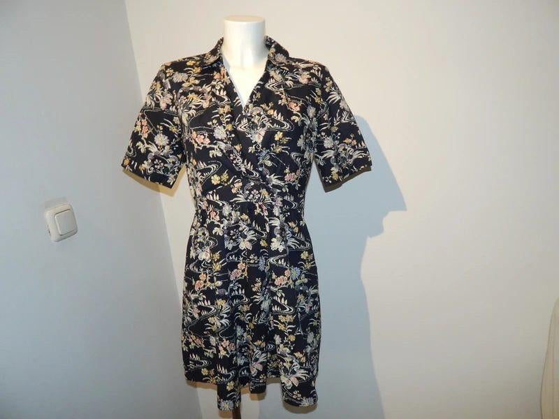 BA&SH leuke jurk helemaal in print overslagje lijfje 2/M