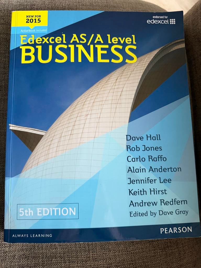 Edexcel AS/A level Business, Ophalen of Verzenden, Zo goed als nieuw