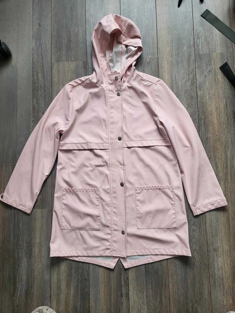 Roze regenjas, maat 164, Kinderen en Baby's, Kinderkleding | Maat 164, Ophalen of Verzenden, Gebruikt, Meisje, Jas