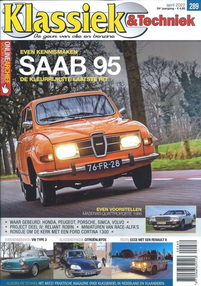 Klassiek & Techniek 289 2022 : Saab 95 Combi - Ford Cortina, Ophalen of Verzenden, Gelezen, Algemeen