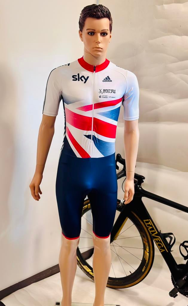 Wielrenkleding wielrenpak snelpak speedsuit maat L Adidas, Ophalen of Verzenden, Zo goed als nieuw, Bovenkleding